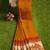 Mustard yellow batik printed saree