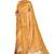 Mustard yellow folk art saree