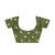 Olive green folk art saree