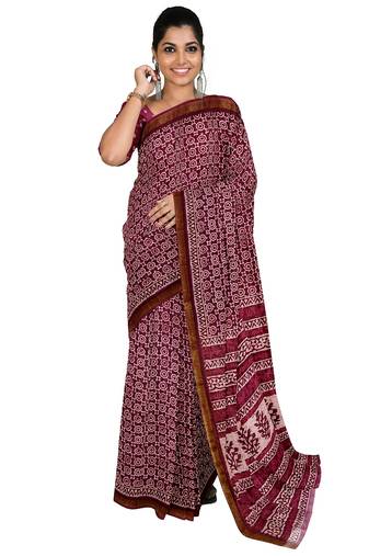 Navy blue shibori print saree