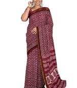 Navy blue shibori print saree