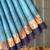 Sky blue zari border saree