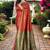Red & Green Banarasi Cotton Silk Saree With Woven Zari Design and Rich Pallu