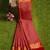 Rose pink zari border saree