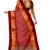 Rose pink zari border saree