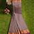 Mauve grey zari saree