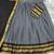 Grey & Black Kanci cottan half blend lehenga saree with blouse and dupatta For Women's