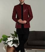 men's stylish indo-western rayon coat kurta setmen's stylish