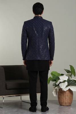 Men's stylish indo-western rayon coat kurta set 2