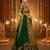  Mustard South Indian Kanci cottan half blend lehenga saree with blouse and dupatta For Women's