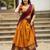 Mustard Yellow half blend lehenga saree with blouse and dupatta half blend lehenga saree with blouse and dupatta