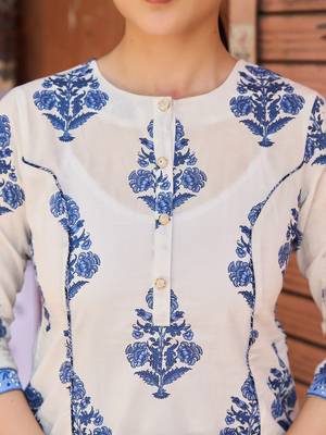 white piping a-line design peplum top 4