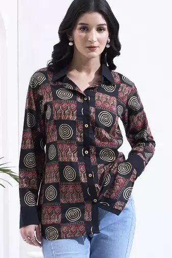 black cotton shirt