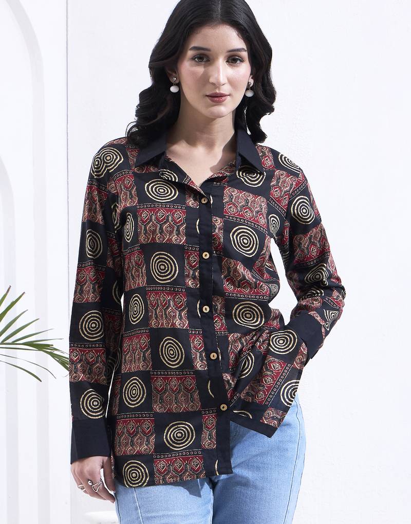 black cotton shirt