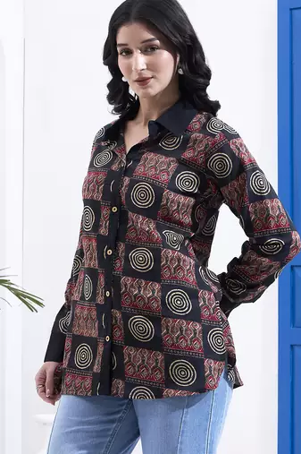 black cotton shirt