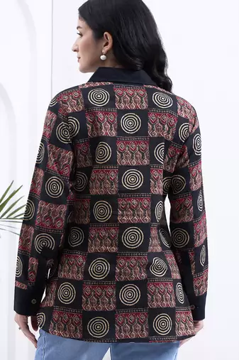 black cotton shirt