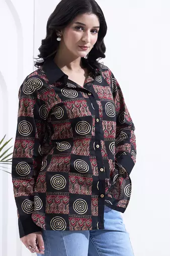 black cotton shirt