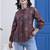 maroon cotton shirt