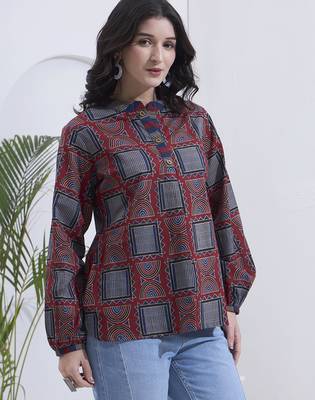 maroon cotton shirt 5