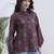 maroon cotton shirt