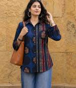blue cotton shirt