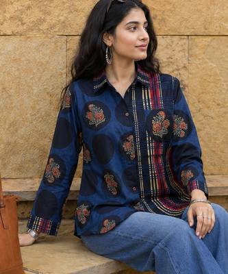 blue cotton shirt 5