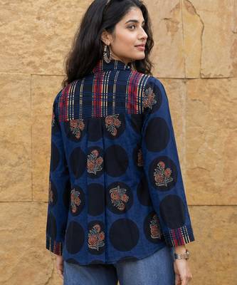 blue cotton shirt 3