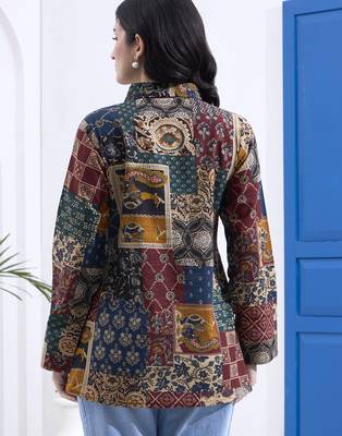 multicolur cotton ethnic motifs shirt 3