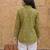 green cotton bhandhej shirt