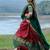 Maroon & Bottle Green Kanci Cotton  blend Half Saree – Traditional Zari Weaving Langa Voni Set For South Indian Style 