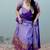Lavender Kanci Cotton  blend Half Saree – Traditional Zari Weaving Langa Voni Set For South Indian Style 