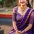 Lavender Kanci Cotton  blend Half Saree – Traditional Zari Weaving Langa Voni Set For South Indian Style 