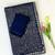 Blue color heavy georgette sequin work saree with cutwork border