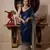 Blue color ready to wear bollywood sequin saree with unstich blouse