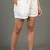 Pink cotton plain shorts co-ord set for women