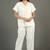 Cream everyday wear cotton pyjama co-ord set for women