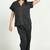 Black everyday wear cotton pyjama co-ord set for women