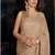 Gold color faux georgette rainbow sequin embroidered saree with silk blouse
