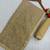 Gold color faux georgette rainbow sequin embroidered saree with silk blouse