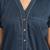 Navy blue everyday wear cotton pyjama co-ord set for women