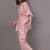 Pink floral printed cotton kaftan co-ord set for women