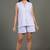 Lavender everyday wear cotton shorts co-ord set for women