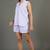 Lavender everyday wear cotton shorts co-ord set for women