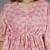 Pink floral printed cotton kaftan co-ord set for women
