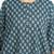Blue cotton floral printed casual dress for women