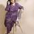 Purple everyday wear cotton co-ord set for women