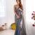 Gold color nc chiffon checks woven saree with cut dana lace border