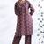 Wine everyday wear cotton co-ord set for women