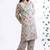 Cream everyday wear cotton co-ord set for women