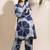Blue everyday wear cotton co-ord set for women